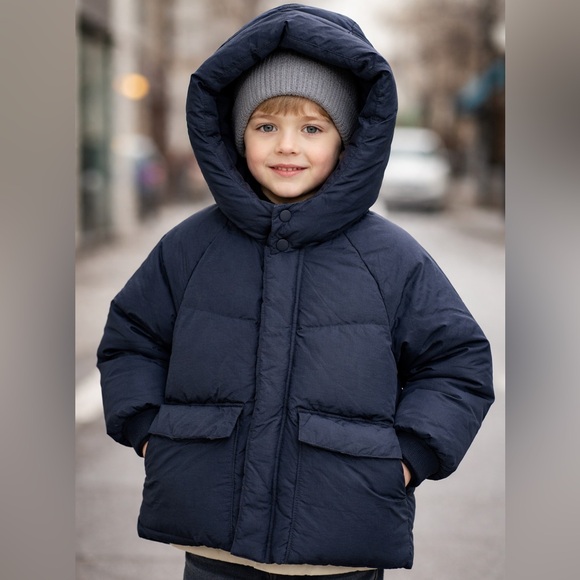 Zara Other - Zara Kids Maxi Pockets Down Puffer Jacket – Black – 2-3 Years– Water Repellent
